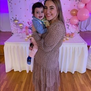 Womens Midi printed dress